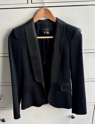 Blazer Lana Zara Negro Talla 34