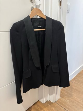 Blazer Lana Zara Negro Talla 34
