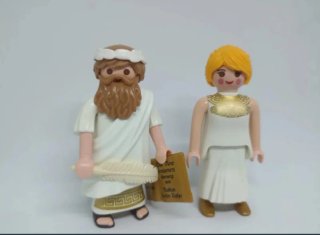 Playmobil figuras griegas con libro roma