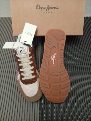 Zapatillas Pepe Jeans Beige y Marrón NUEVAS T40
