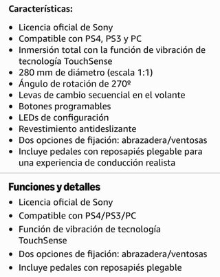 Playseat y Volante Hori Apex PS4 y PS3