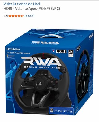 Playseat y Volante Hori Apex PS4 y PS3