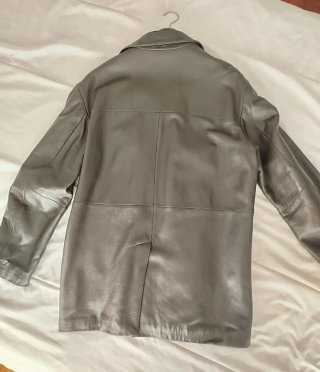 2 Cazadoras Piel Vintage Gris y Negra