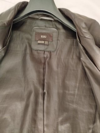 2 Cazadoras Piel Vintage Gris y Negra