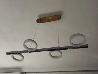 Lámpara Techo LED Madera y Metal