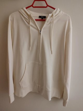 Sudadera C&A Beige con Cremallera
