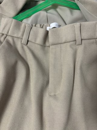 Traje Zara Chaqueta y Pantalón Beige Talla M T.9