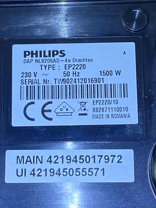 Bandeja goteo y posos Philips EP2220