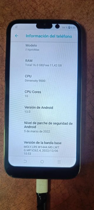 i14 ProMax  5G  Batería Mala pero funciona perfect