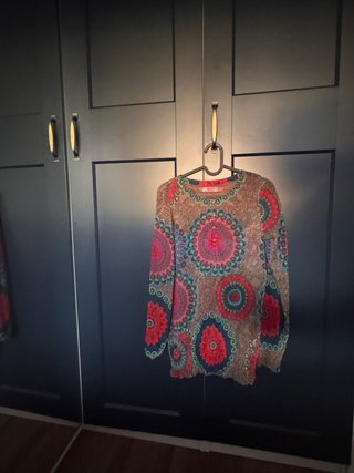 Blusa estampada multicolor