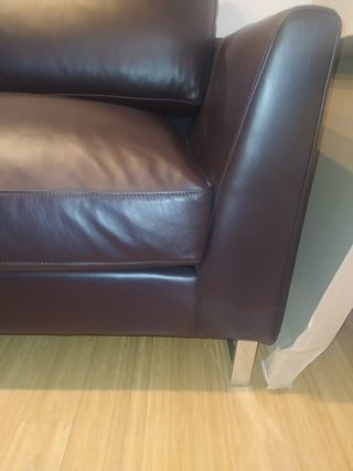 Sofá de Piel Nuevo - El Corte Inglés - Marrón