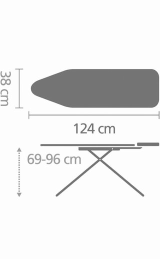 Tabla Planchar Brabantia B 124x38cm
