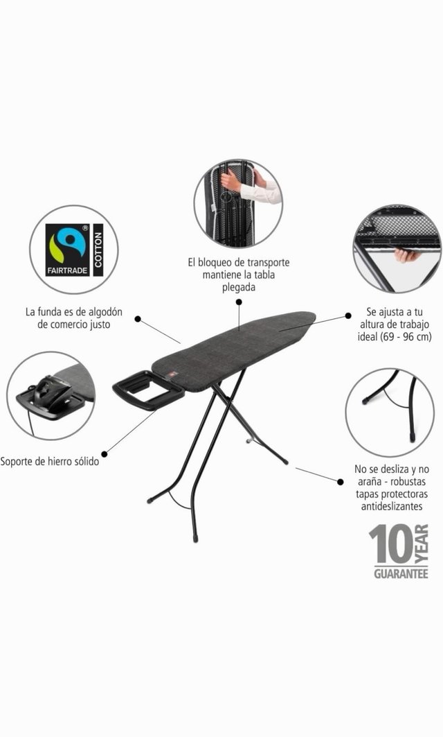 Tabla Planchar Brabantia B 124x38cm