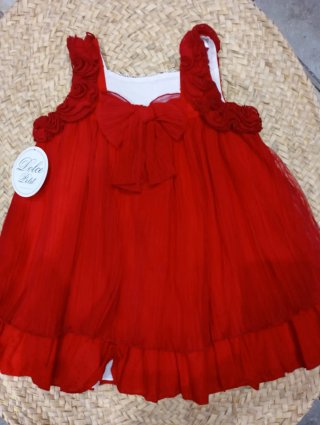 Vestido rojo niña Dolce Petit