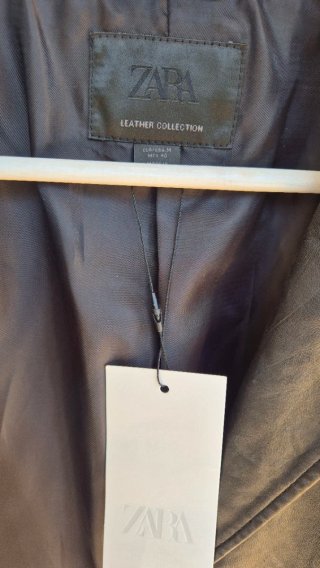 Chaqueta de piel Zara Talla L