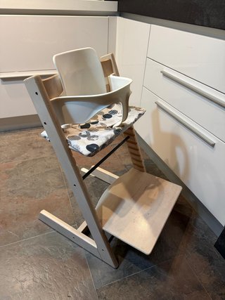 Silla Stokke Blanco Roto + Fundas