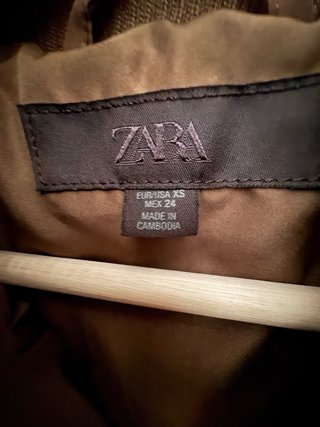 Cazadora bomber Zara cuello rib