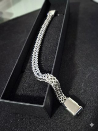 Pulsera acero inoxidable hombre con caja