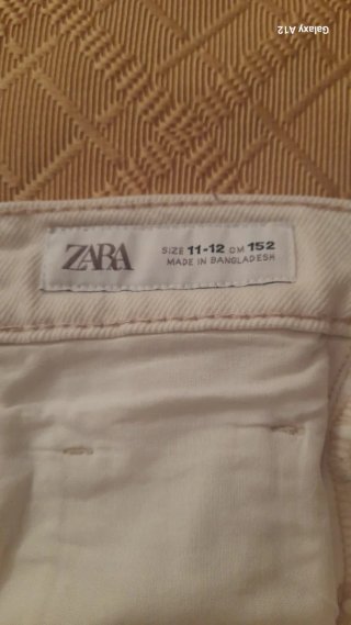 Jeans Zara bambina color panna