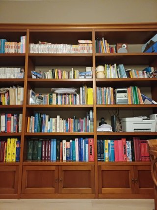 Libreria vintage in legno