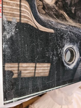 Lavabo de Baño 30x50 Vidrio Negro.