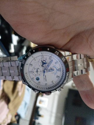 Reloj Boyzhe Lujo Nuevo Plata y Blanco