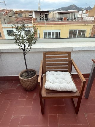 4 sillas exterior IKEA NÄMMARÖ madera terraza