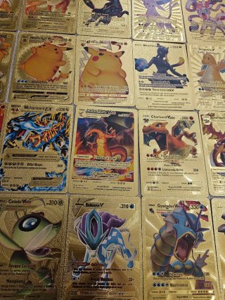 Lote 44 Cartas Pokémon Doradas