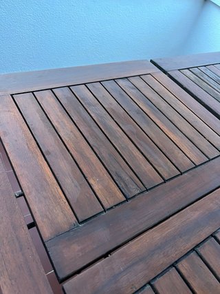 Mesa de exterior extensible madera 150-200cm