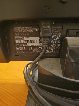 Pantalla Compaq Negra/Gris