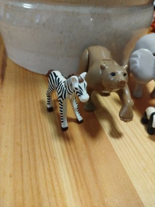 Playmobil Animales (Elefante, Oso, Cebra, Panda)