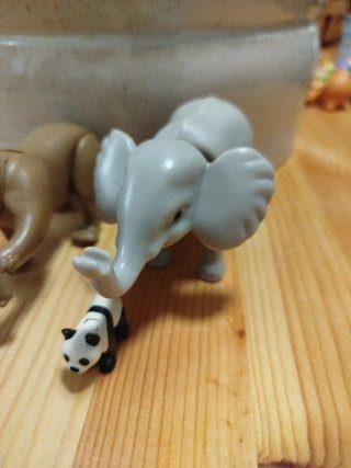 Playmobil Animales (Elefante, Oso, Cebra, Panda)