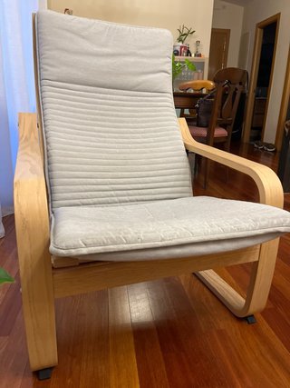 Hamaca Ikea Madera y Tela Beige
