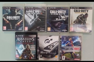 Pack 6 Videojuegos PS3: Call of Duty, PES, Gran Tu