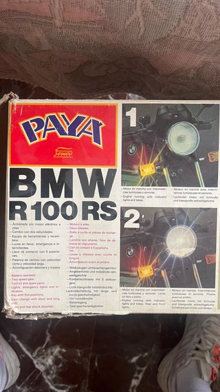 Maqueta Moto BMW R100RS Años 80 Paya