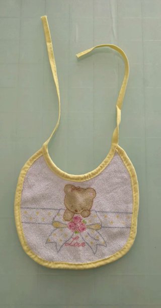 4 Bavette Bimbi Cotone Ricamate