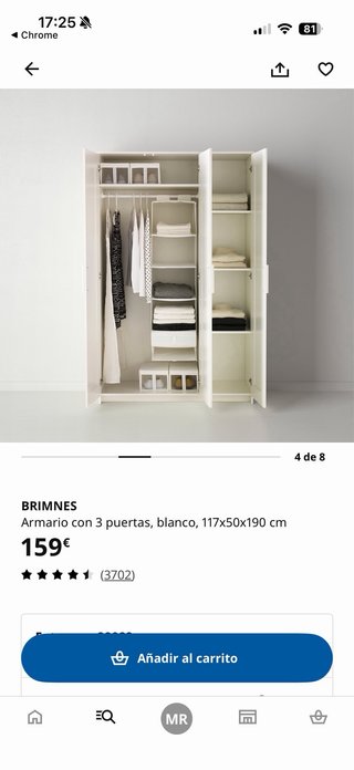 Armario Brimnes 3 puertas Ikea