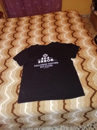 Camiseta Halloween 404 Error Negra