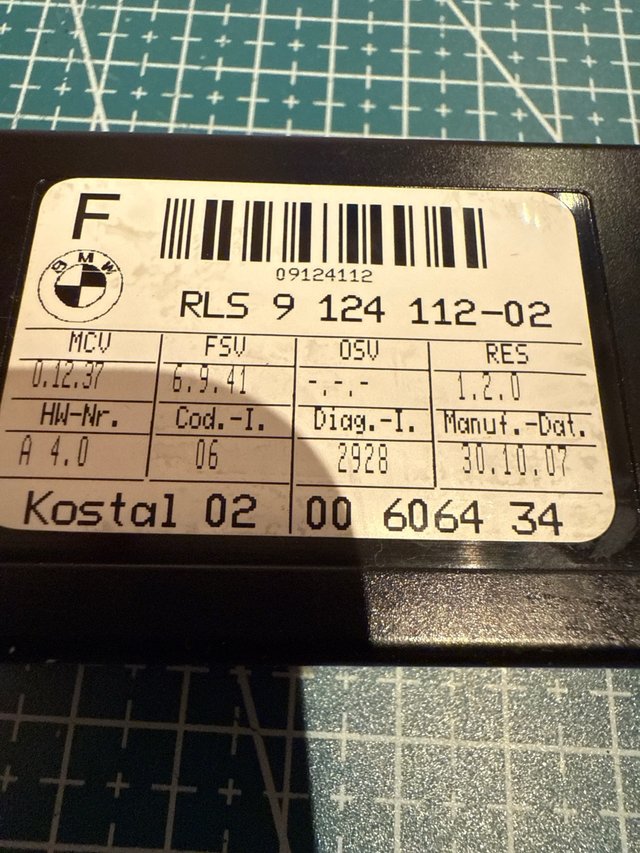 Sensor Lluvia BMW RLS 9 124 112-02