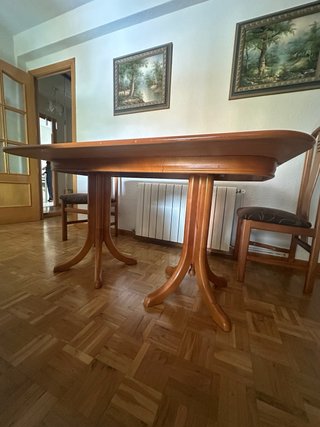 Mesa de salón con 4 sillas.