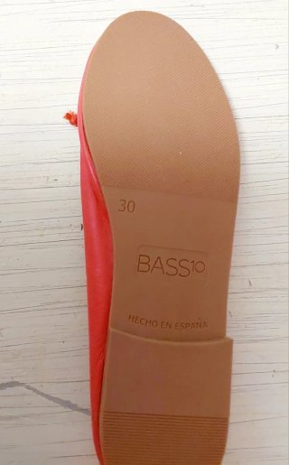Merceditas niña Bass piel naranjas talla 30.