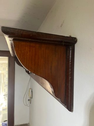 Perchero de madera con 5 ganchos
