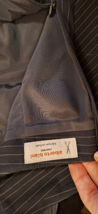 Falda clásica de rayas