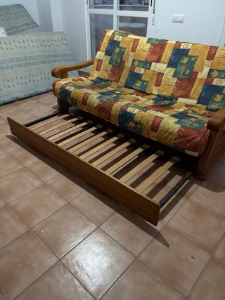 Sofá Cama con cama supletoria Provenzal.
