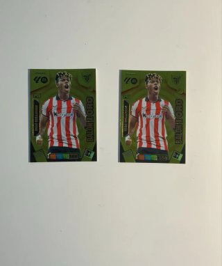 Carta fútbol Nico Williams Balón de Oro