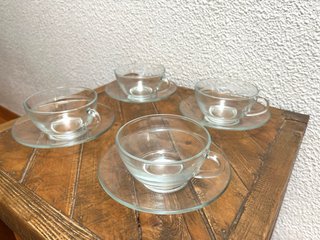 Set 4 Tazas Duralex Transparentes
