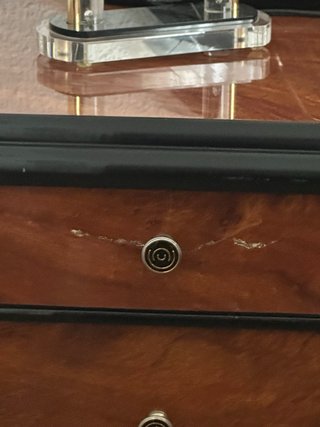 Conjunto cabecero y mesillas madera
