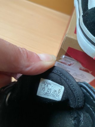 Zapatillas Vans Milton V Negro Velcro Niño
