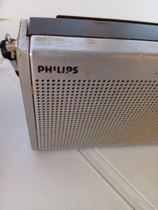 Radio Vintage Philips Marrone/Argento