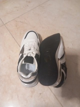 Zapatillas Tous Mujer Talla 36 Blancas Doradas